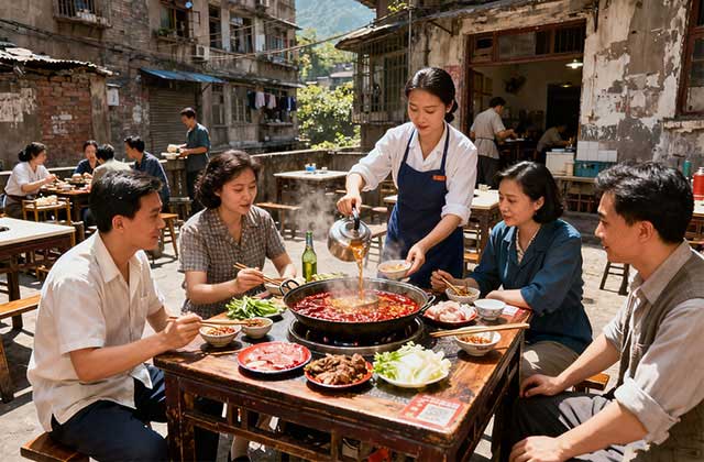 重庆老火锅本来就是社区火锅