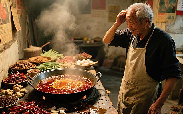 重庆老火锅也可以做地摊火锅