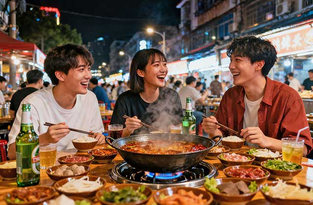 地摊串串香火锅