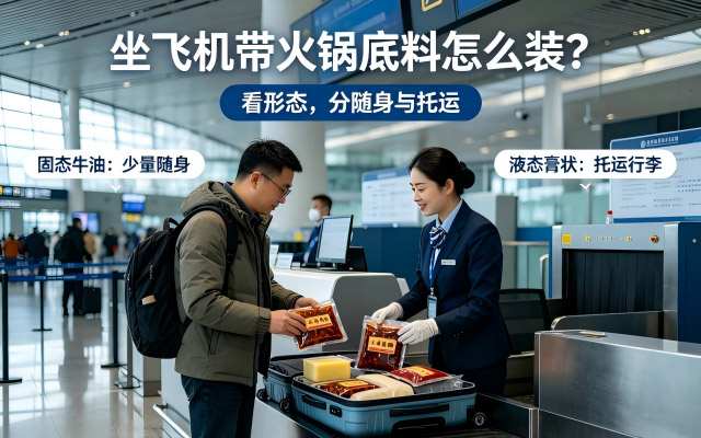 火锅底料能带上飞机吗